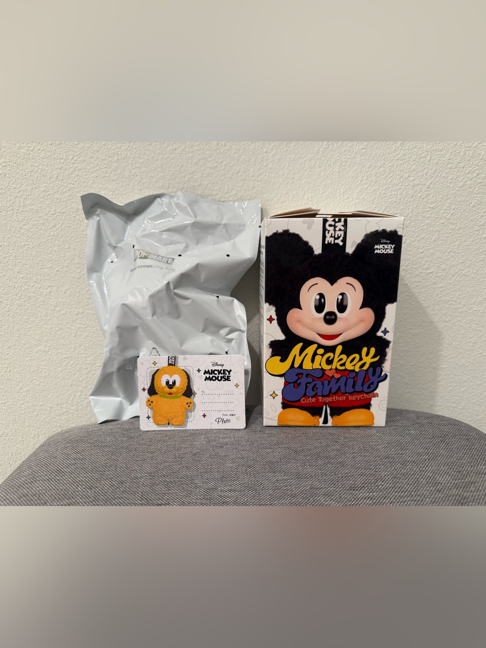 Pop Mart Mickey Family Cute Together Keychain - Confirmed Pluto